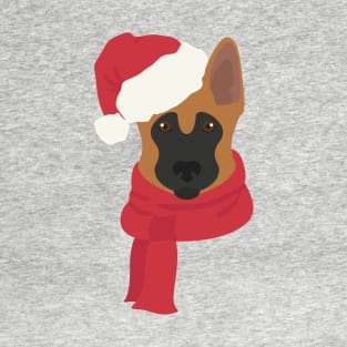 German Shepherd Christmas Dog T-Shirt